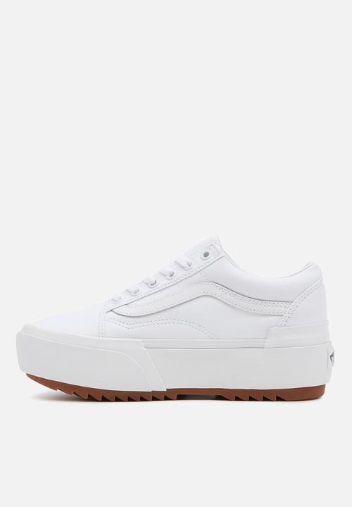 Vans - Ua old skool stacked - (canvas) true white