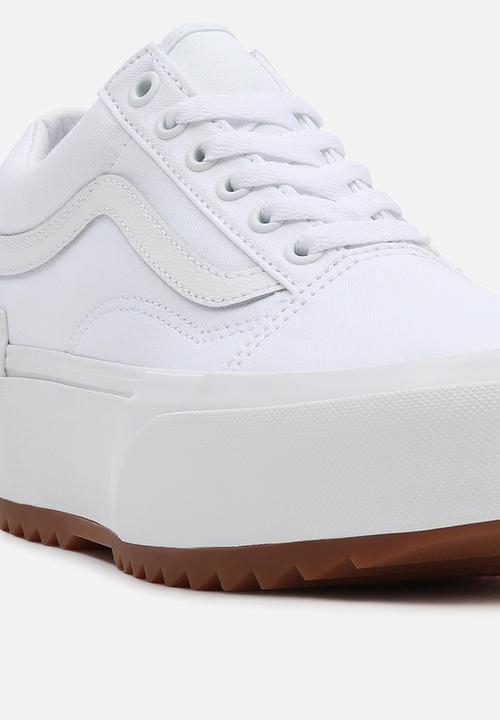 Vans - Ua old skool stacked - (canvas) true white