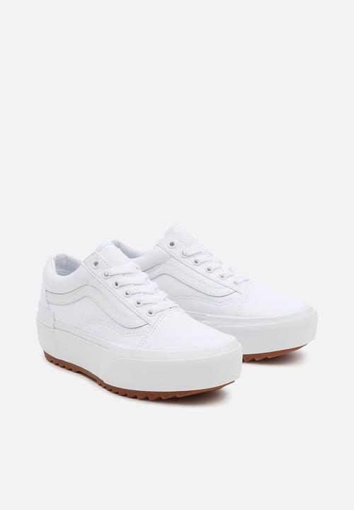 Vans - Ua old skool stacked - (canvas) true white