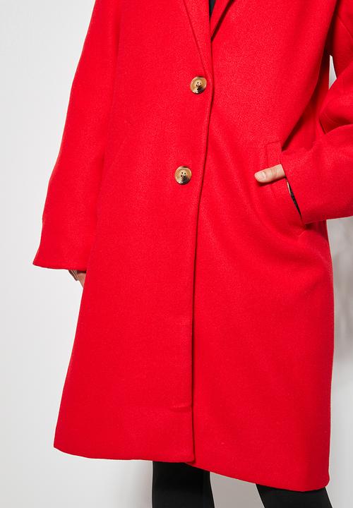 Superbalist - Midi blazer coat - red