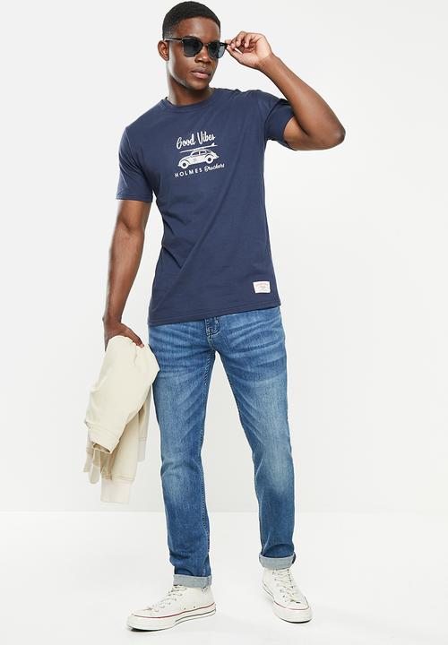 Holmes Bro's - Cruising t-shirt - navy 