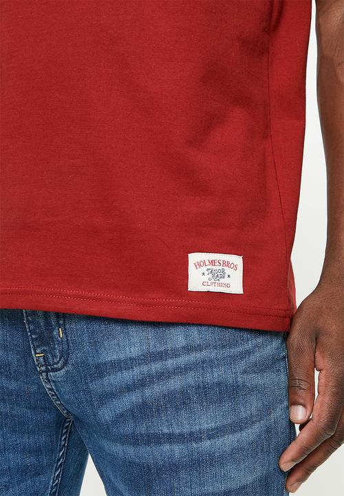 Holmes Bro's - Flag t-shirt - red dahlia