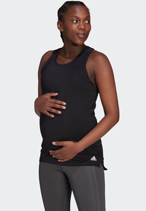adidas Performance - Maternity tank top - black/white
