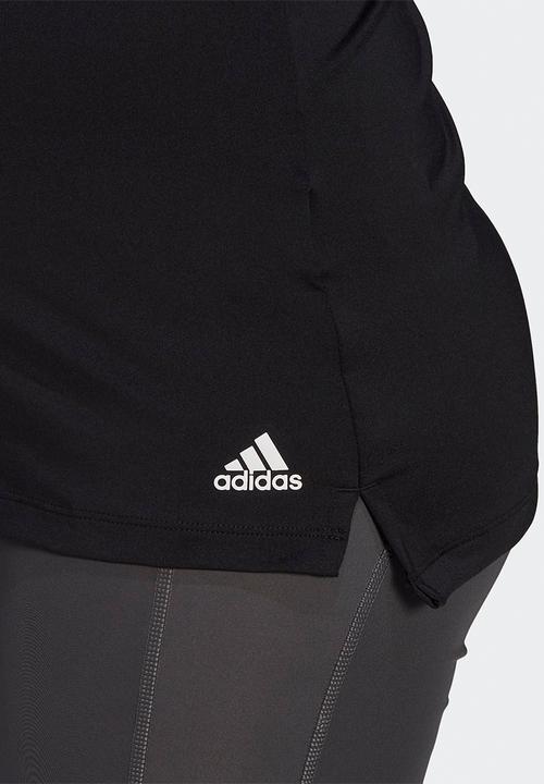 adidas Performance - Maternity tank top - black/white