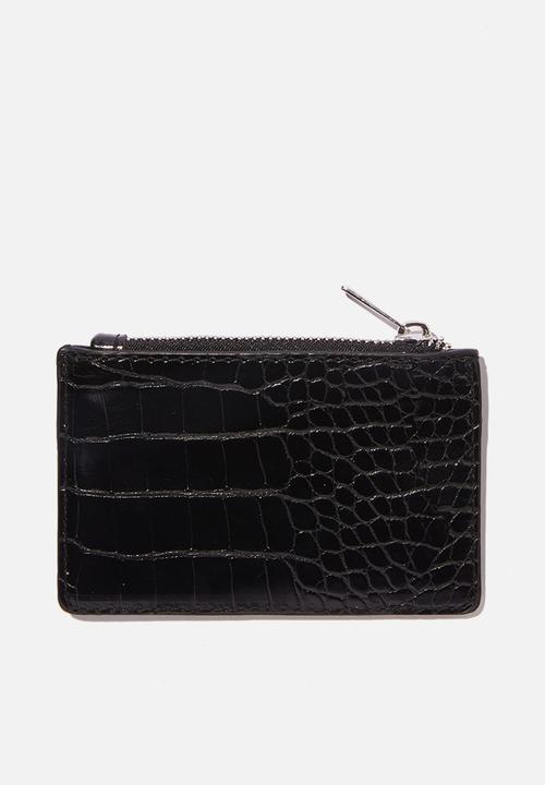 Rubi - Daisy cardholder - black texture