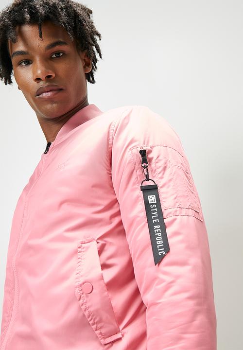 STYLE REPUBLIC - Padded ma1 bomber jacket - dusty pink