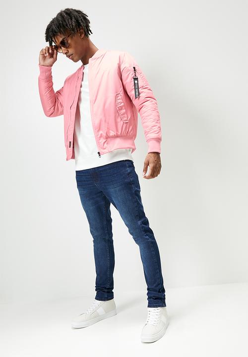 STYLE REPUBLIC - Padded ma1 bomber jacket - dusty pink