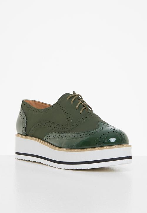 Madison® - Molly flatform brogue - olive