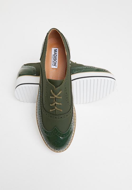 Madison® - Molly flatform brogue - olive