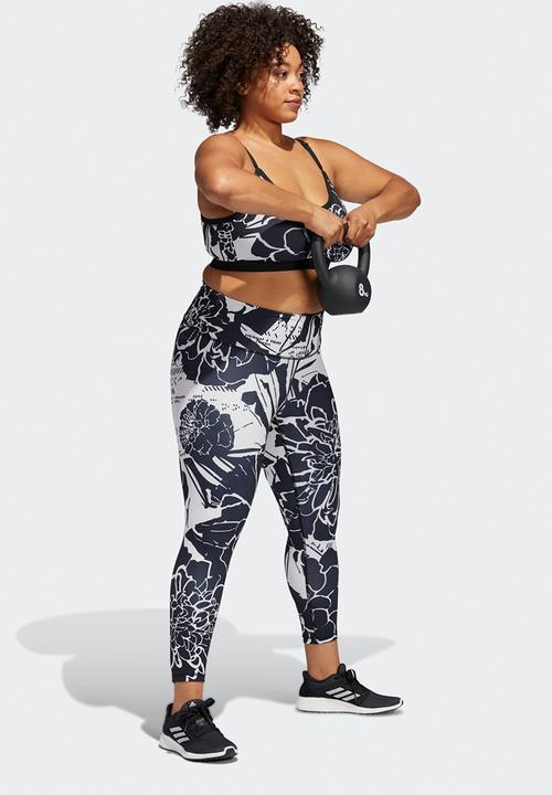 adidas Performance - Plus vf flower 7/8 tights - black
