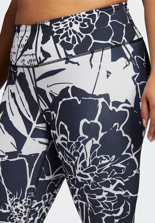 adidas Performance - Plus vf flower 7/8 tights - black