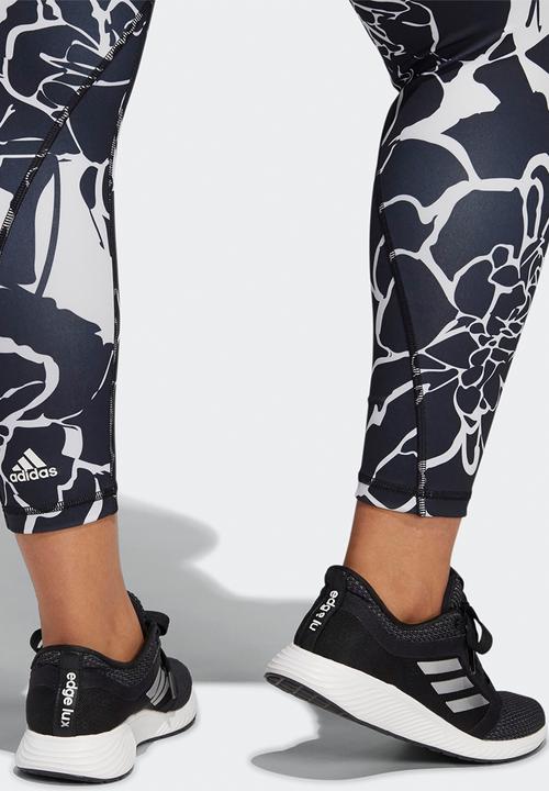 adidas Performance - Plus vf flower 7/8 tights - black
