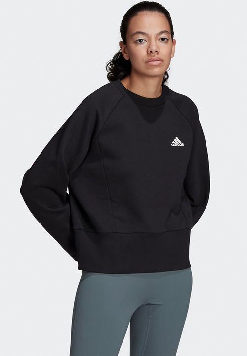 adidas Performance - Studio sweat top - black/white
