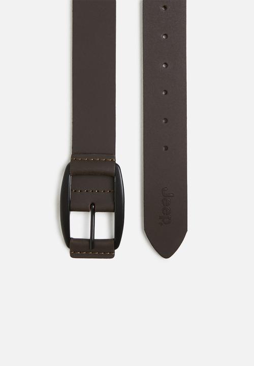 JEEP - Jeep formal belt - chocolate