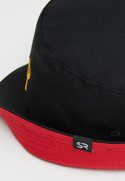 STYLE REPUBLIC - Reversible bucket hat - black & red