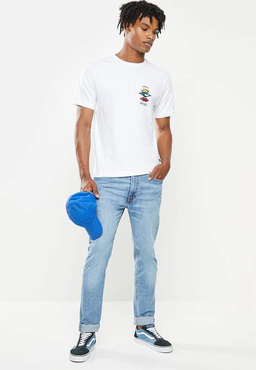 Rip Curl - Search logo short sleeve tee - white