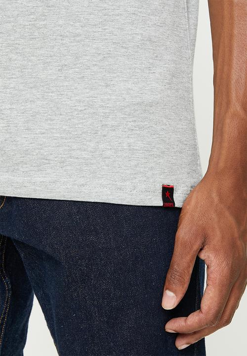 SOVIET - M tillman short sleeve logo tee - grey melange