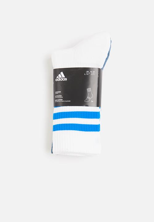 adidas Performance - 3 Stripes cushioned crew sock - multi 