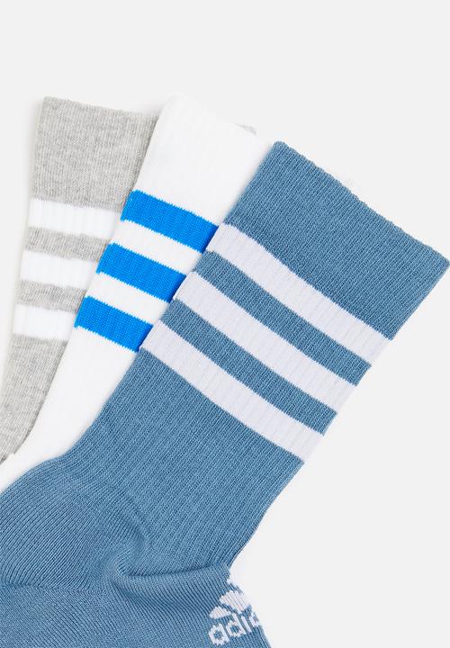 adidas Performance - 3 Stripes cushioned crew sock - multi 