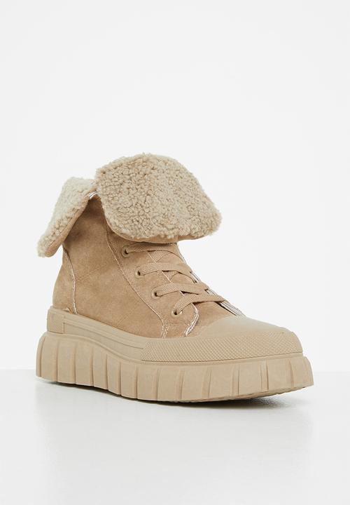 Footwork - Betsa chunky hiking boot - beige