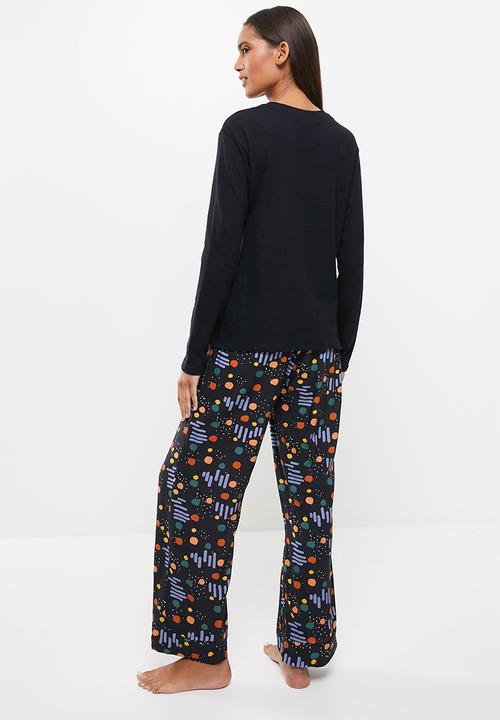 Superbalist - Sleep long sleeve top & pants set - multi