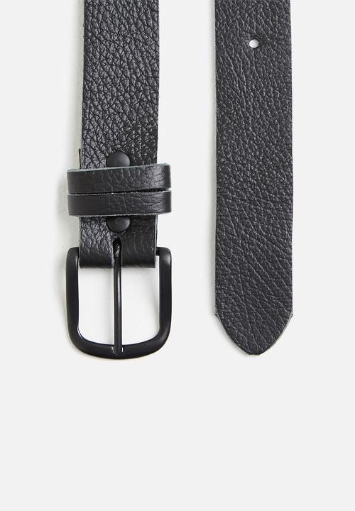 Superbalist - Clynton leather belt - black