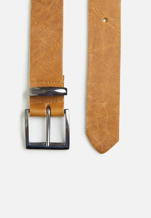 Superbalist - Wyatt leather belt - cognac