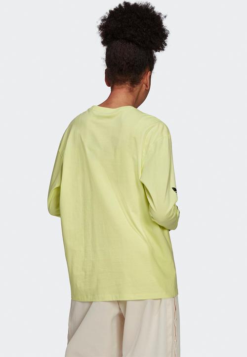 adidas Originals - Always original graphic long sleeve tee - pulse yellow