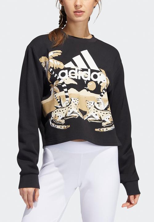 adidas Performance - W farm g crew neck sweat - black