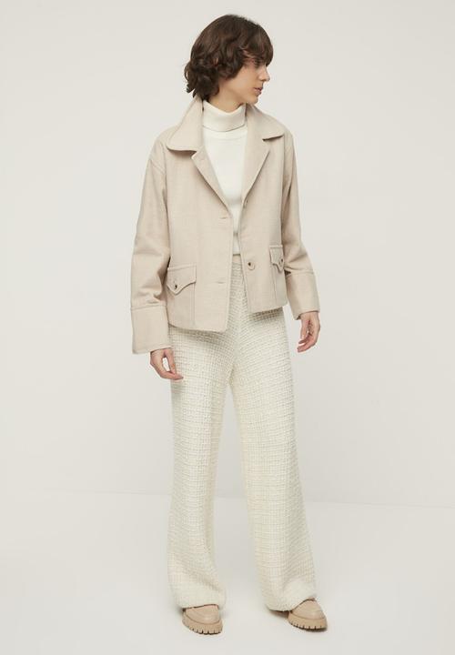 Trendyol - Button closure stamp coat  - stone