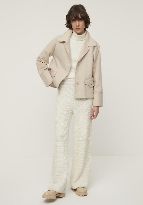 Trendyol - Button closure stamp coat  - stone