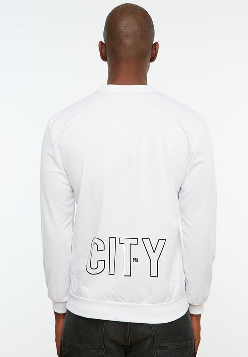 Trendyol - Run your city regular fit sweater - white
