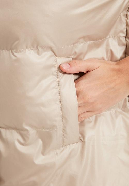 Trendyol - Bag detailed oversize inflatable jacket - stone