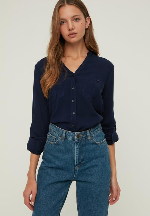 Trendyol - Double pocket shirt - navy