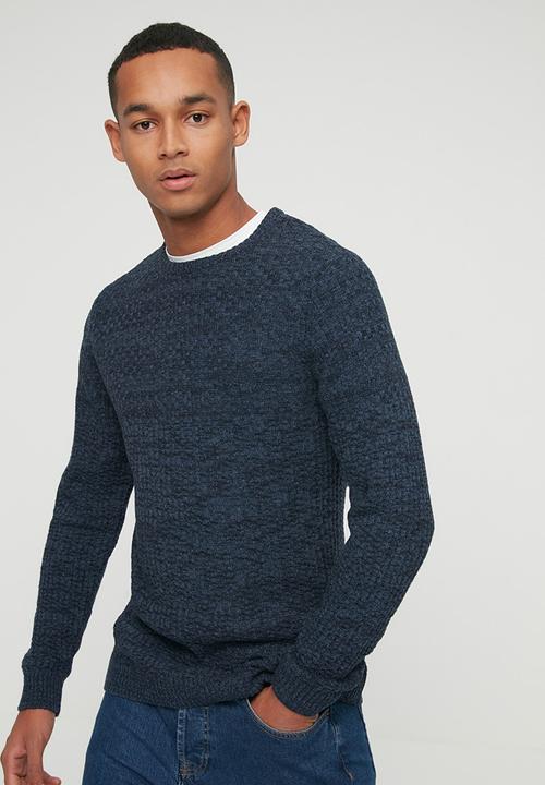 Trendyol - Jan slim fit textured knit - navy