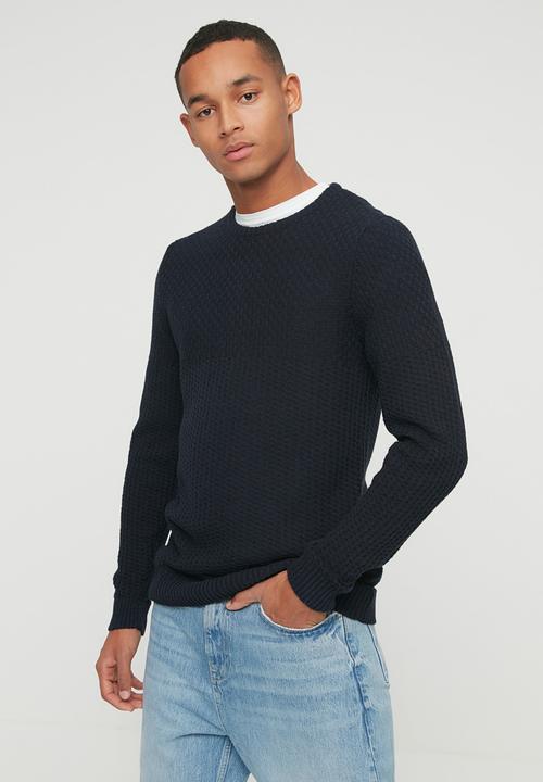 Trendyol - Eli slim fit textured knit - navy