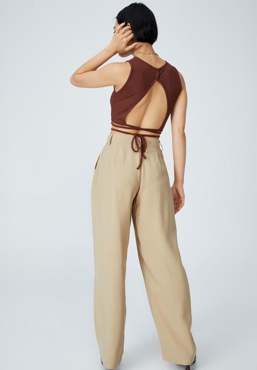 Cotton On - Petite darcy pant - taupe