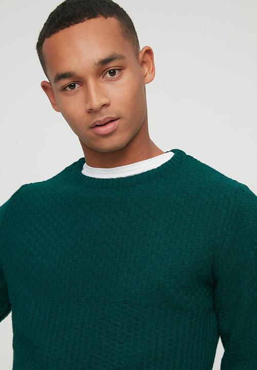 Trendyol - Eli slim fit textured knit - dark green