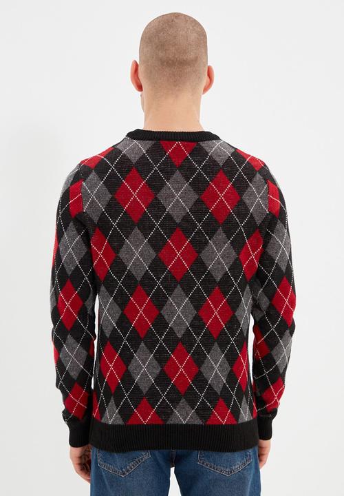 Trendyol - Mike argyle slim fit knit - multi