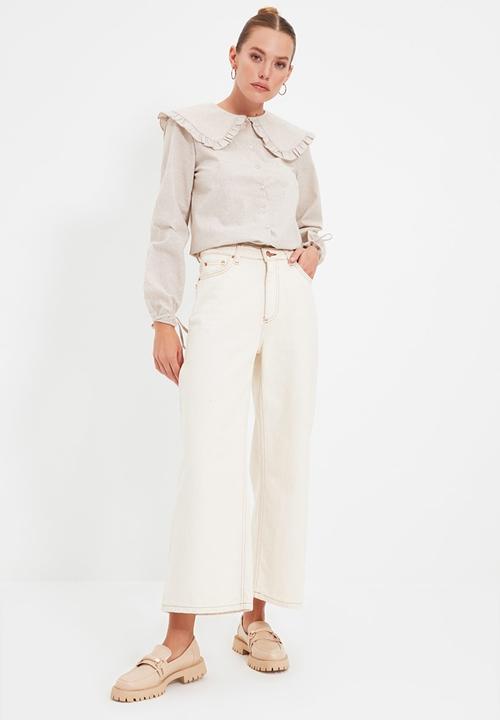 Trendyol - Collar detailed shirt - mink
