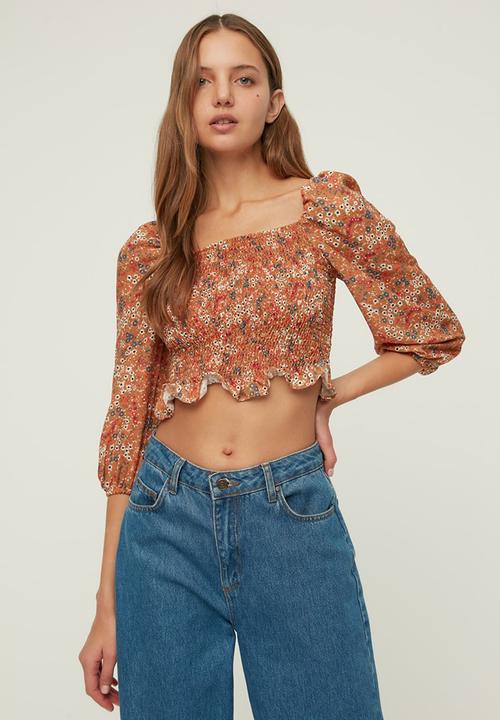 Trendyol - Gippie blouse - light brown