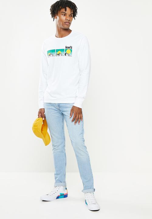 Levi’s® - Long sleeve std graphic tee - white