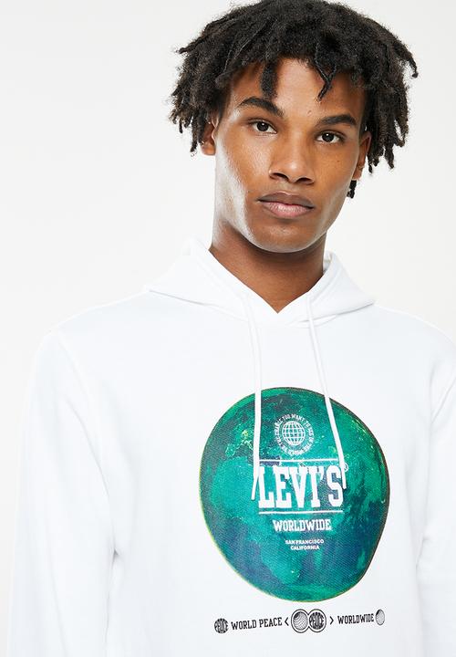 Levi’s® - T3 graphic hoodie varsity photo - white