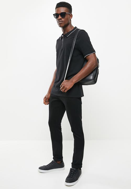 Ben Sherman - Straight leg jeans - black