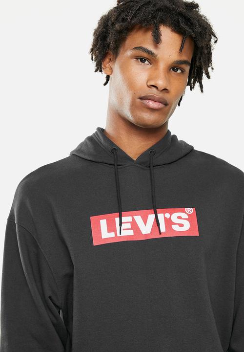 Levi’s® - T3 relaxd graphic hoodie bt - black