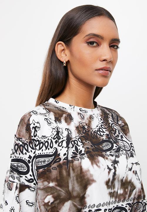 SISSY BOY - Bandana fleece oversized crop - multi
