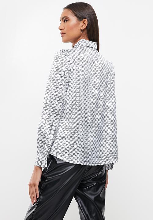 SISSY BOY - Bossy babe shirt - black & white