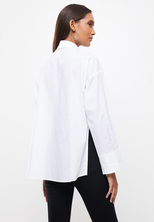 SISSY BOY - Oversized button up shirt - white