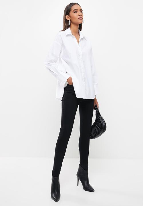 SISSY BOY - Oversized button up shirt - white