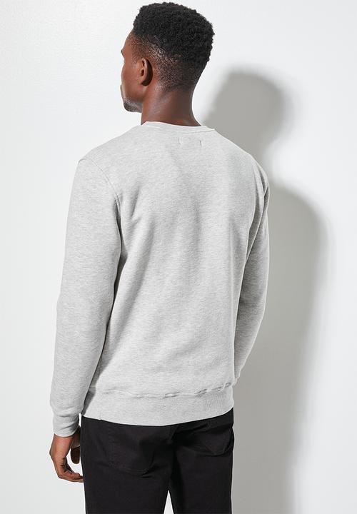 Superbalist - Nasa branded graphic crew neck pullover sweat mid grey